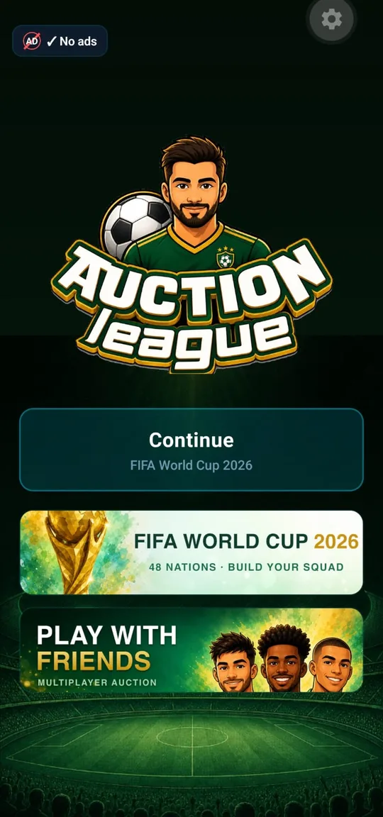 Football team builder game screenshot 1
